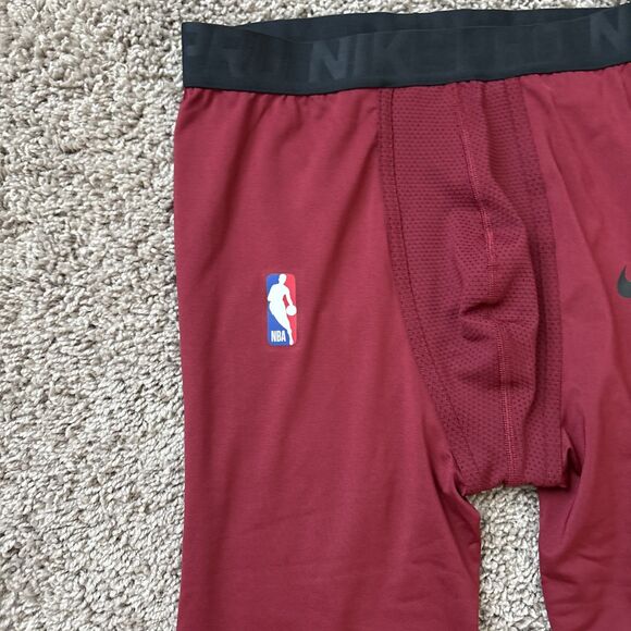 Nike Pro Hyperstrong Kyrie Irving Custom Issued Mens M Compression Pants Red - Picture 2 of 6